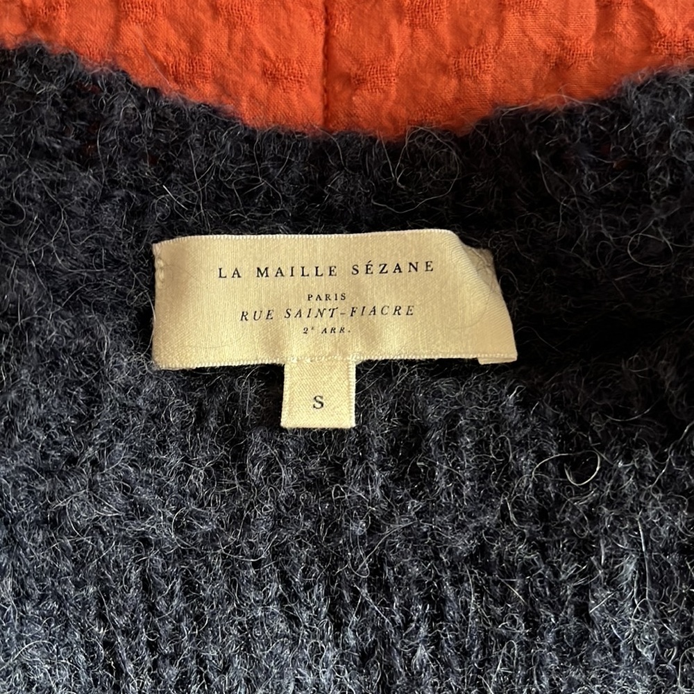 Sezane Winnie Jumper (Blue/Pink/White) - Picture 4 of 9